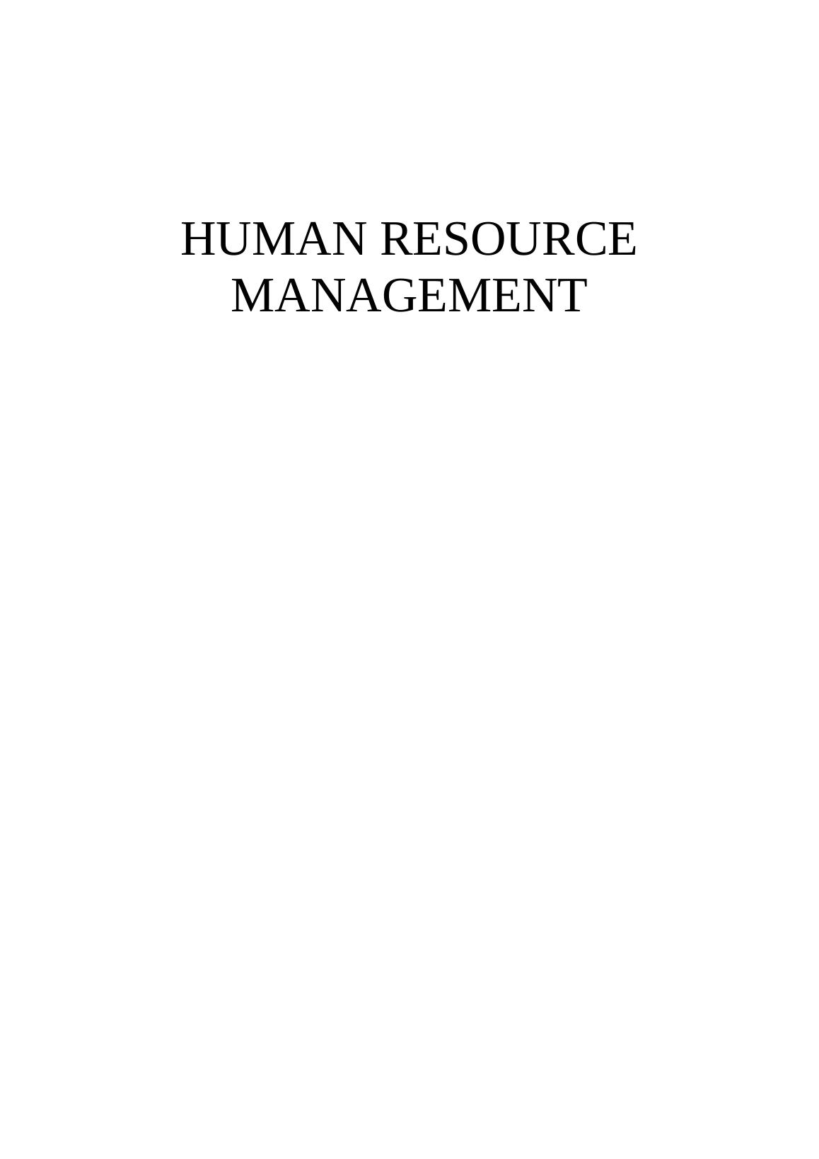Human Resources Management At Harrods_1