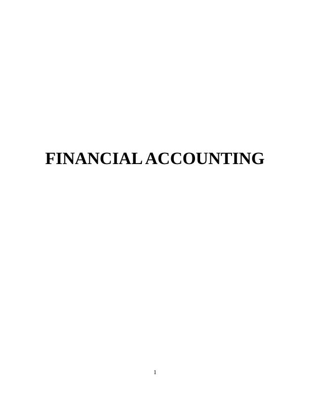Financial Accounting report_1