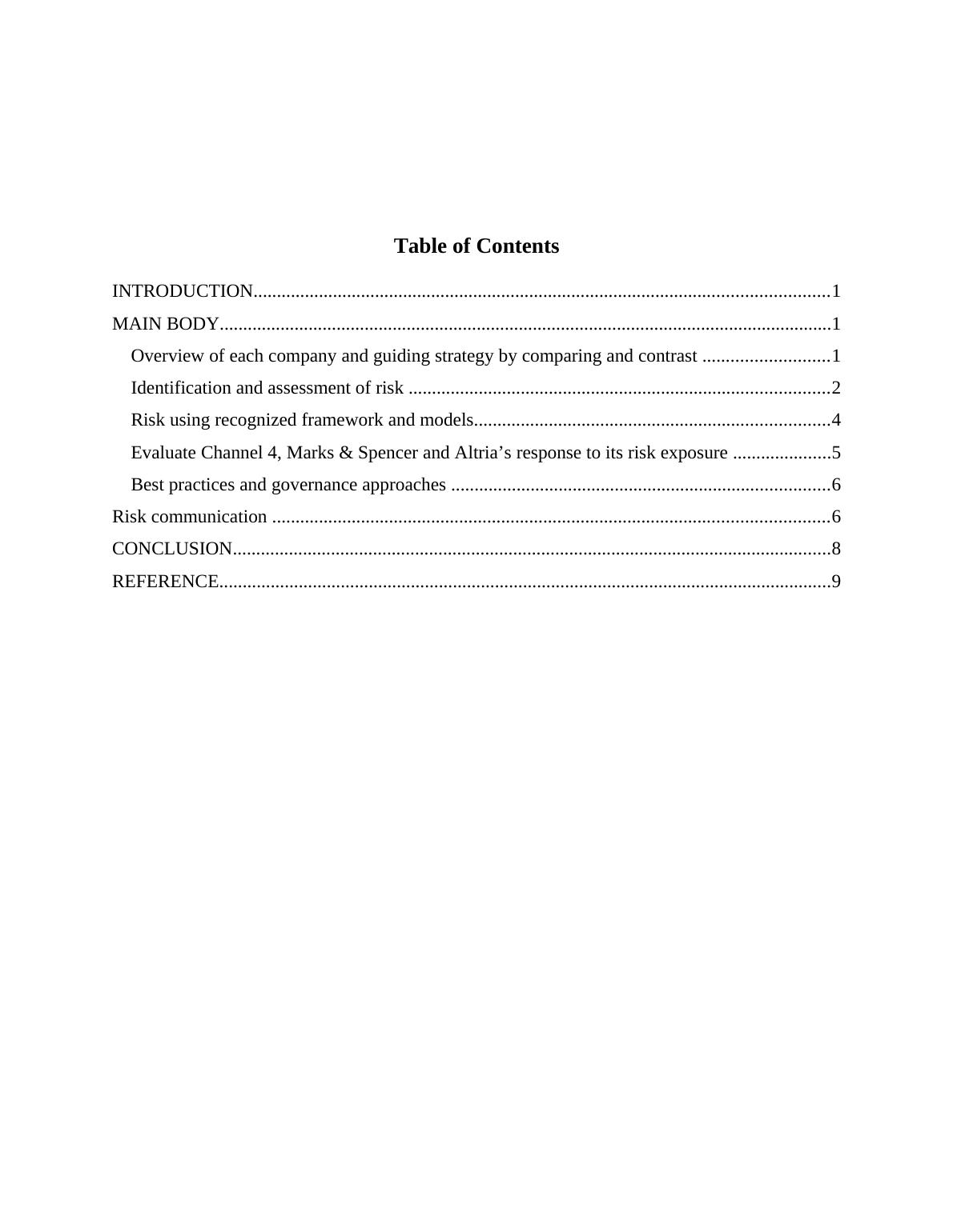 Corporate Risk and Risk Management Strategies: A Comparative Analysis