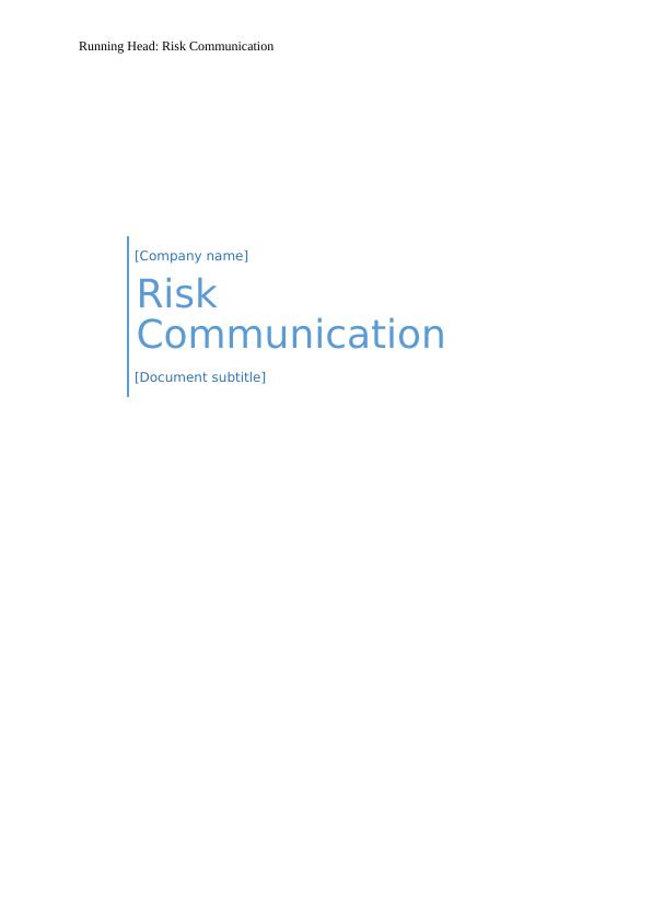 risk communication dissertation