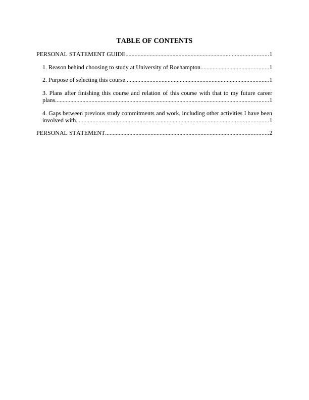 Assignment on University of Roehampton_2