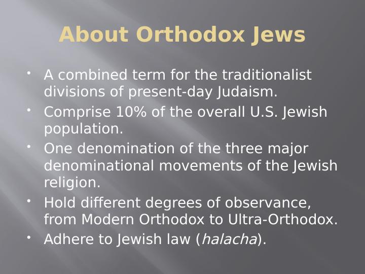 Three Major Denominational Movements of Jewish Religion_2