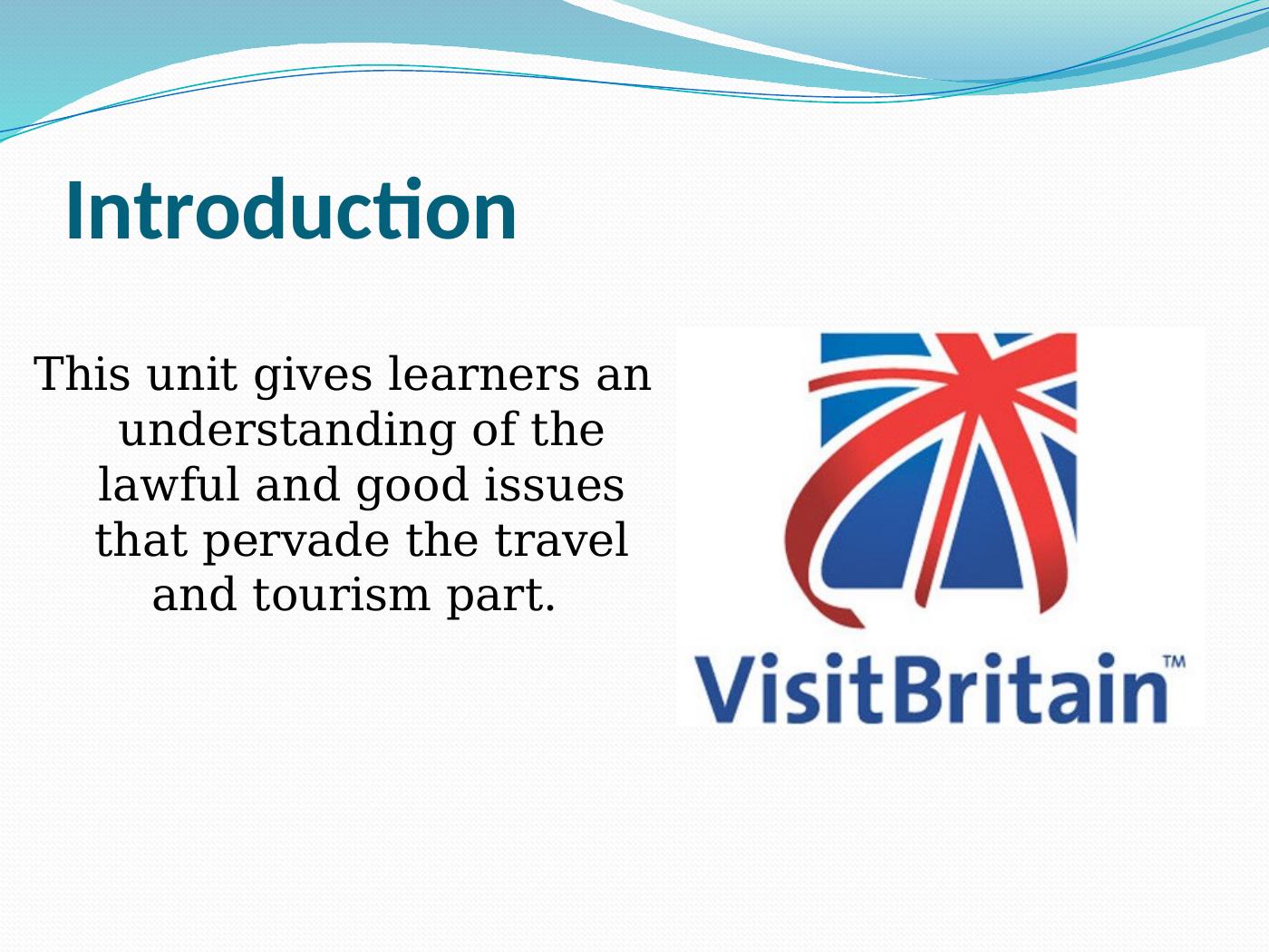 P(55) Legislation and Ethics in Travel and Tourism