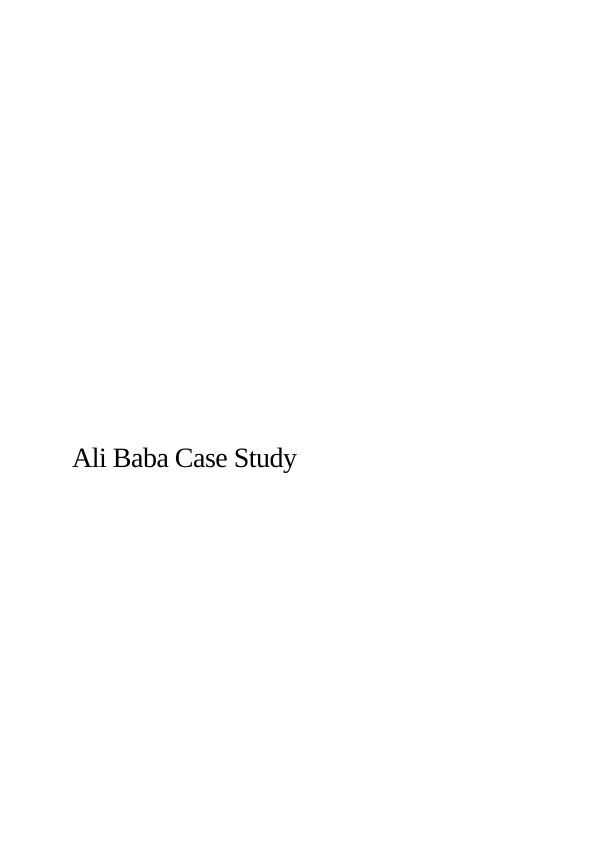 Ali Baba | Case Study - MGMT3001_1