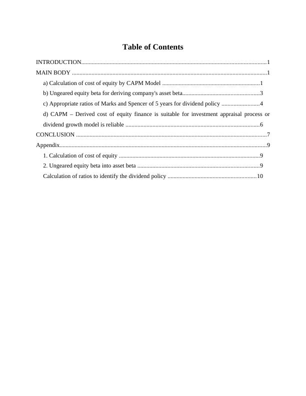 Corporate Finance - Assignment Sample_2
