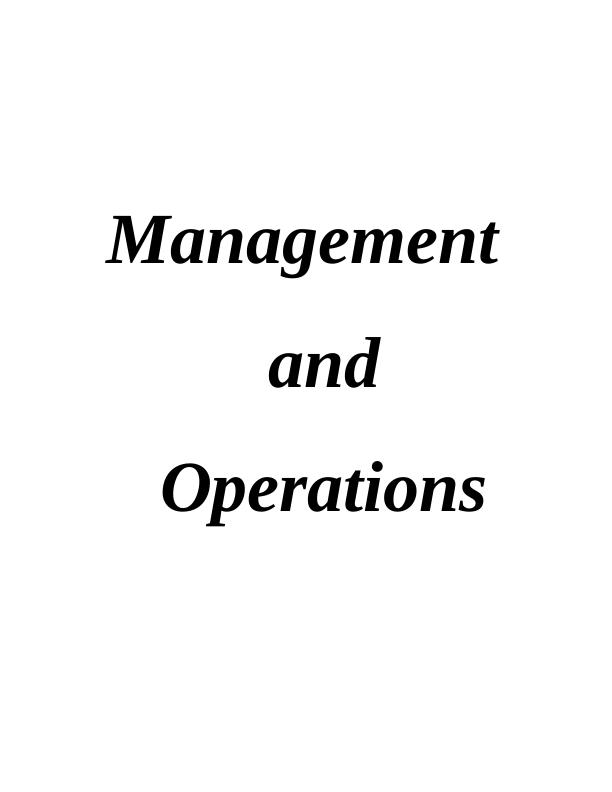 Assignment | Leadership and Management_1