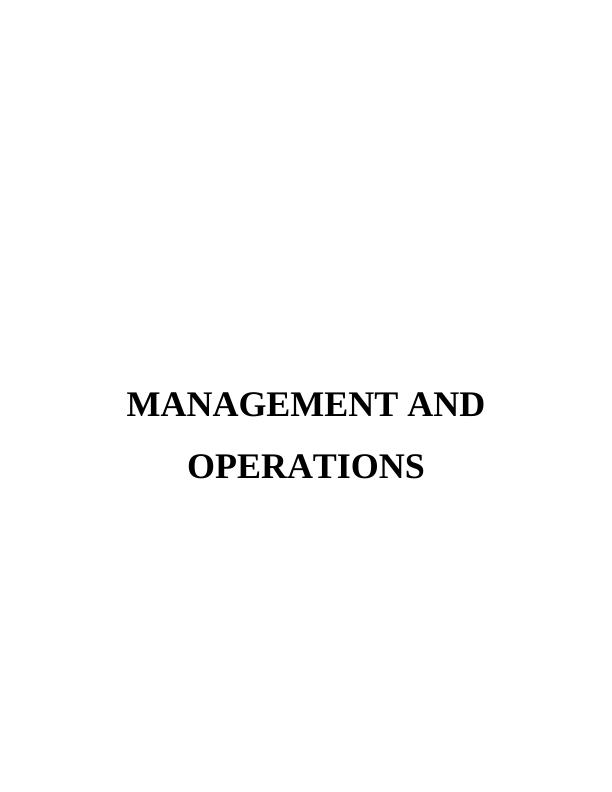 Role of Leader and Functions of Manager - Report_1