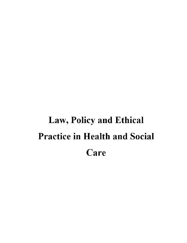 Laws and Policies in Health and Social Care_1