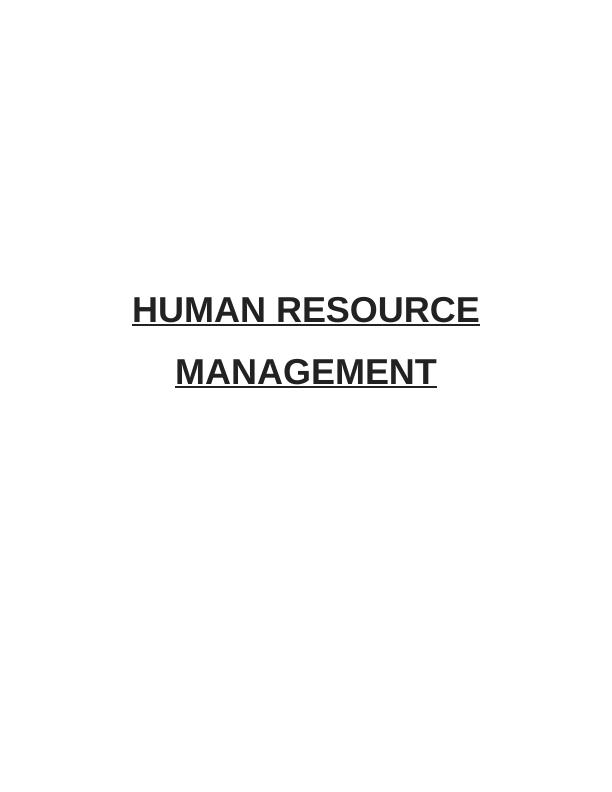 Functions and Purpose of HRM in Workforce Resourcing and Planning_1