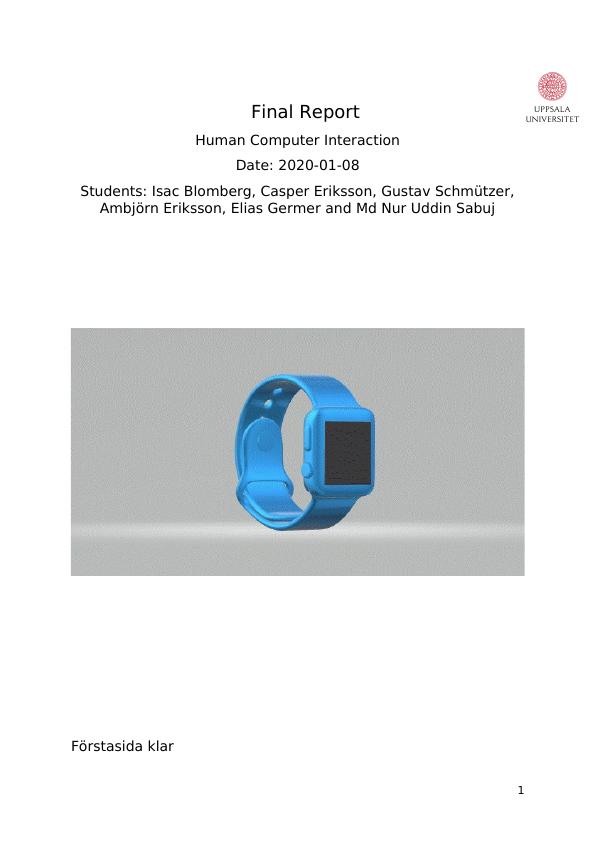 Report - Human Computer Interaction_1