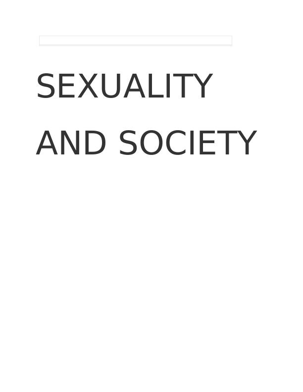 Sexuality and Society_1