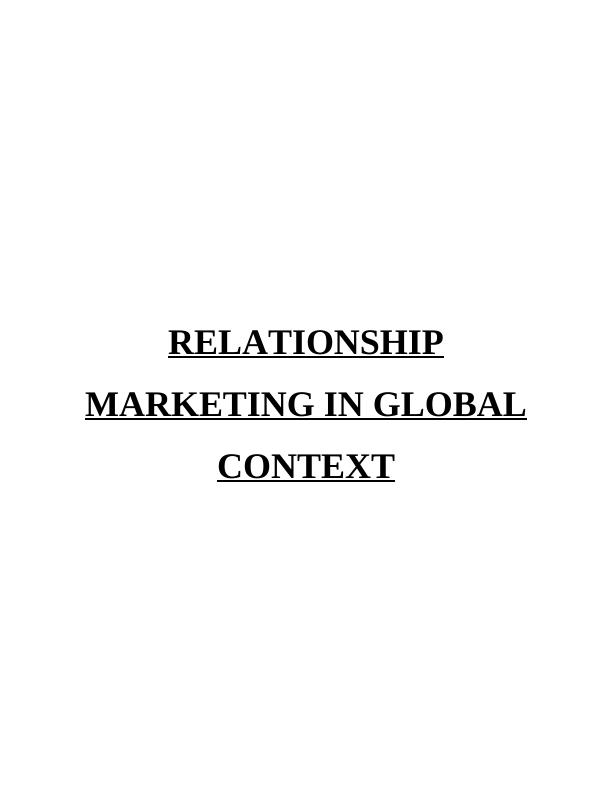 Relationship Marketing in Global Context_1