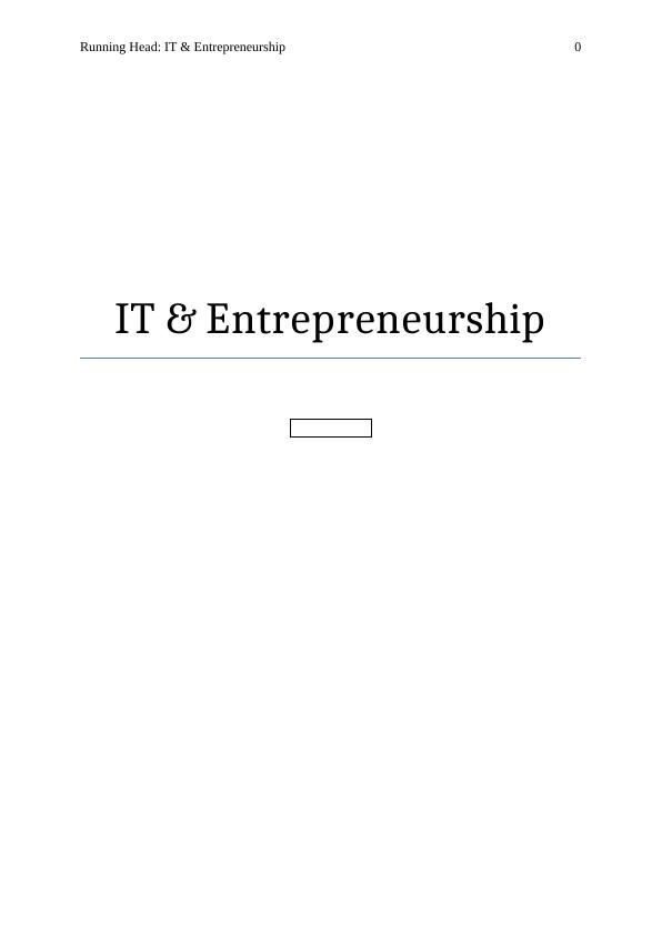 Customer Relationship Management in IT & Entrepreneurship_1