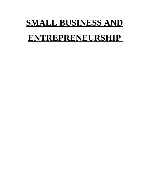 Small Business and Entrepreneurship_1