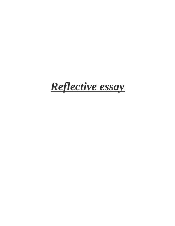 Reflective Essay on Learning Experience and Skills Development_1