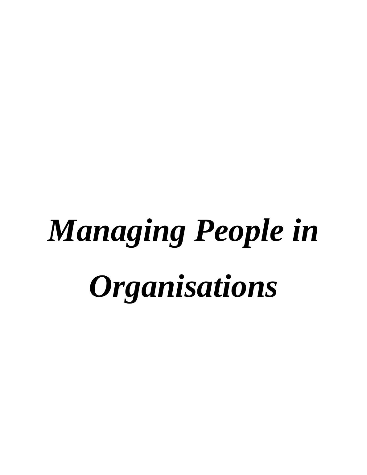 Managing People in Organisations INTRODUCTION_1