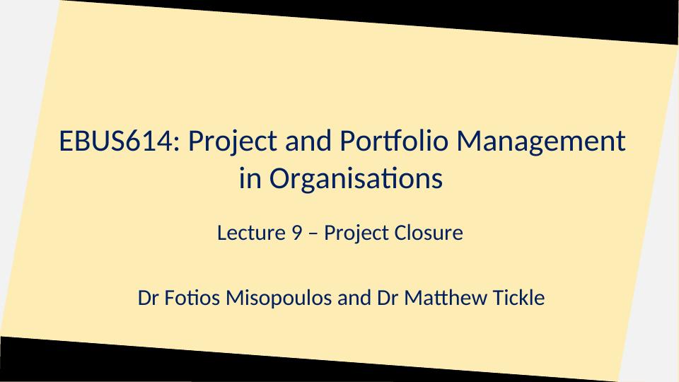 Project and Portfolio Management - Assignment_1