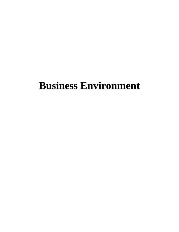 Business Environment INTRODUCTION 3 TASK 13 1 Types of organisations_1