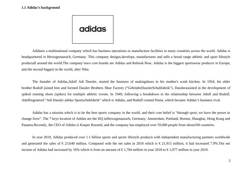 Adidas' strategy in the market and the determinants affect the supply of adidas_2