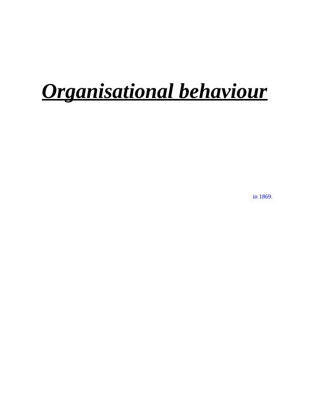 Organisational Behaviour: Culture, Communication, and Motivation_1