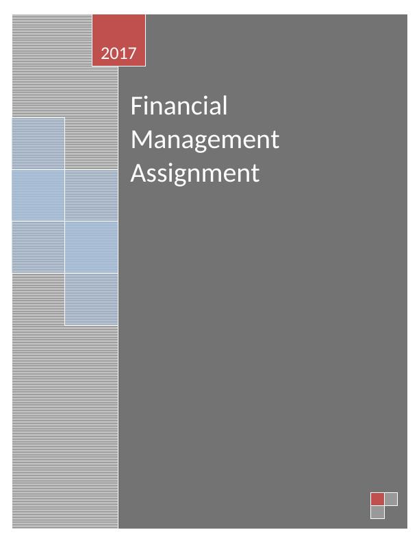 Financial Management Assignment_1
