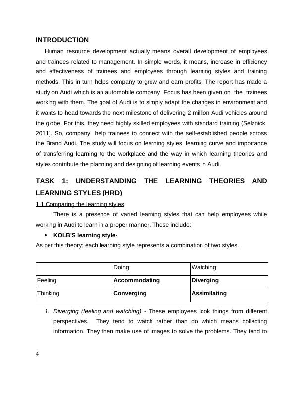 Human Resource Development: Learning Theories and Styles in Audi_4