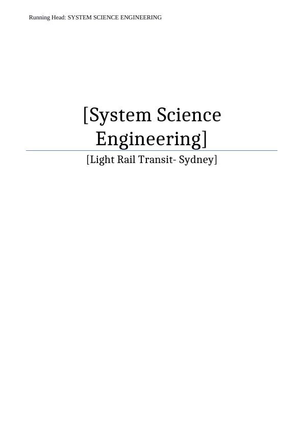 Implementation of Light Rail in the City of Sydney - Report_1