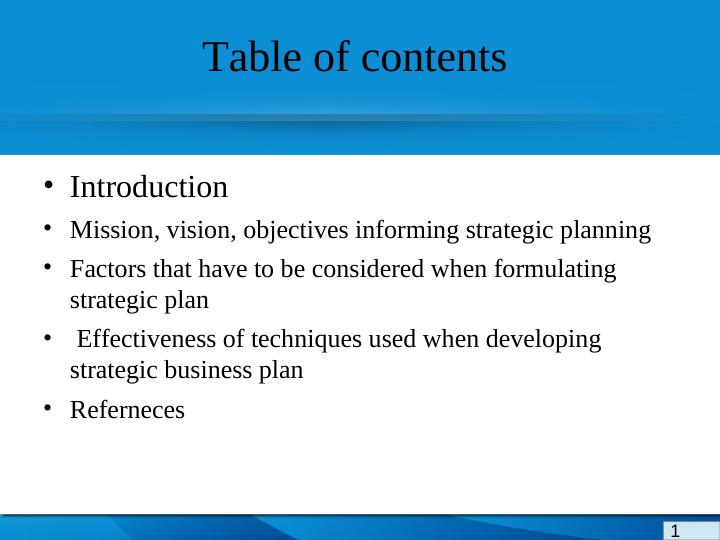 Business Strategy: Process of Strategic Planning_2