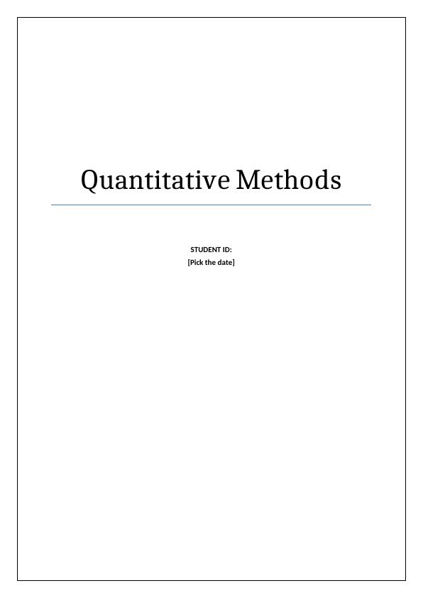 Assignment on Quantitative Methods_1