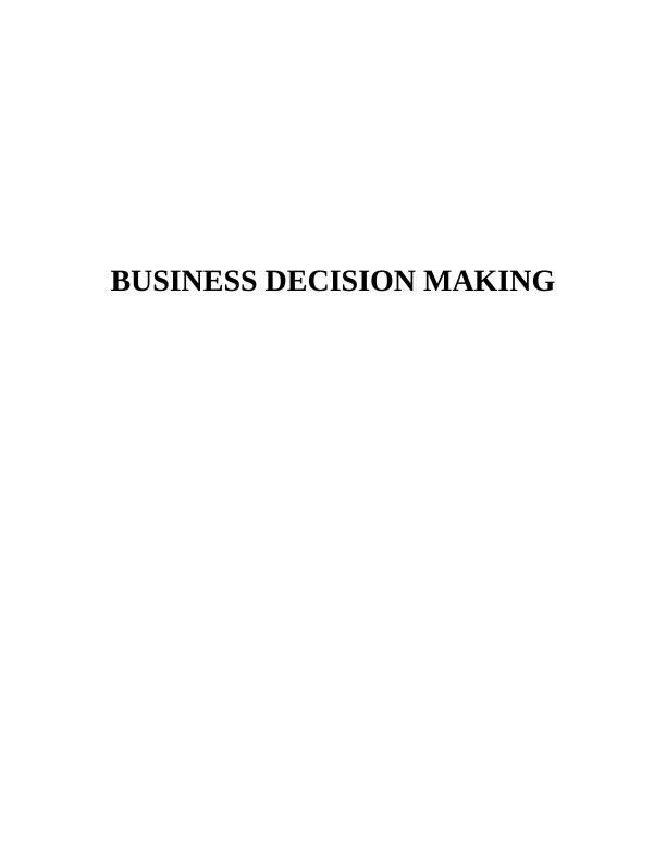 Business Decision Making_1