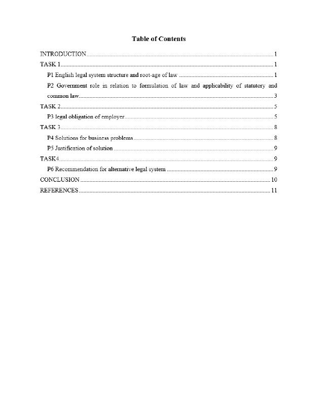 Structure of English Legal System Report_2
