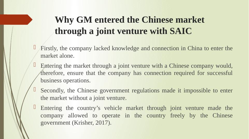 General Motors and Chinese Joint Ventures & Ford Global Platform Strategy_4