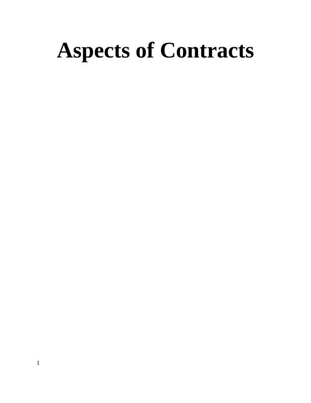 Aspects of Contracts_1