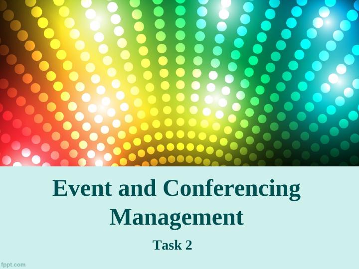 Event and Conferencing Management_1