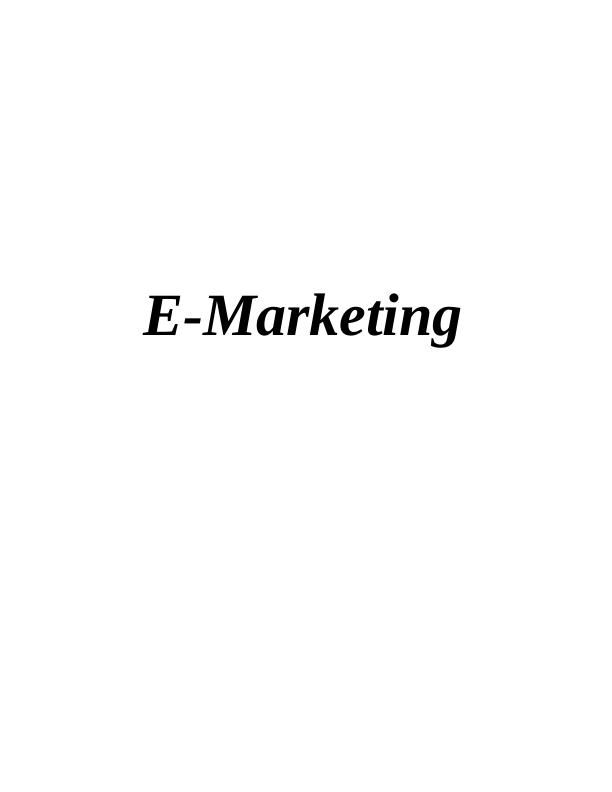 E-Marketing Assignment : Amazon Fresh_1