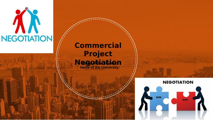 Commercial Project Negotiation - Assignment_1