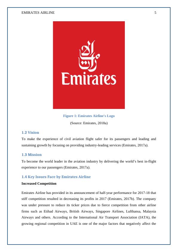 Global Strategic Management Assignment of Emirates Airline_6