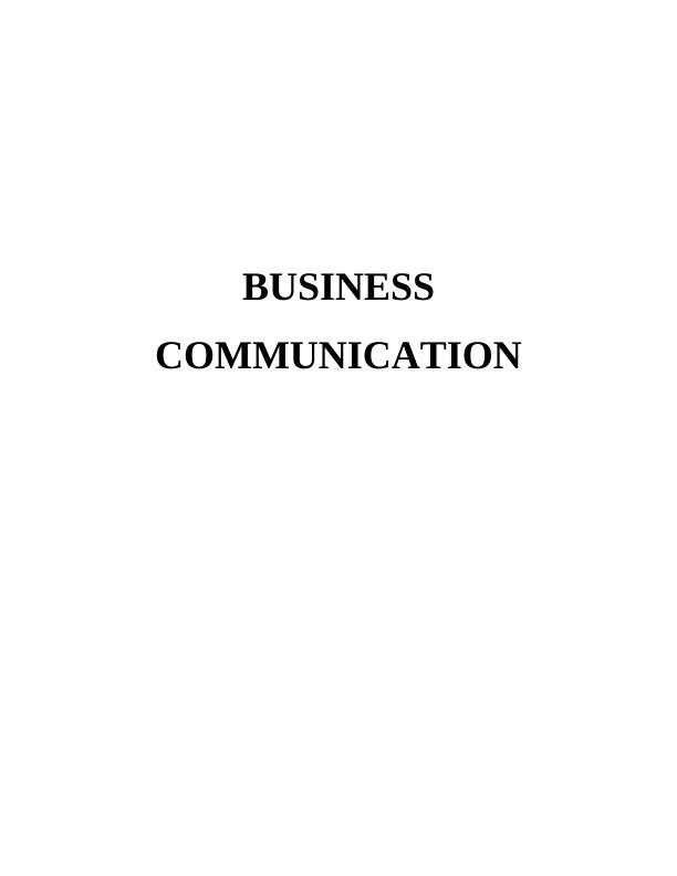 Assignments | Business Communication Skills_1