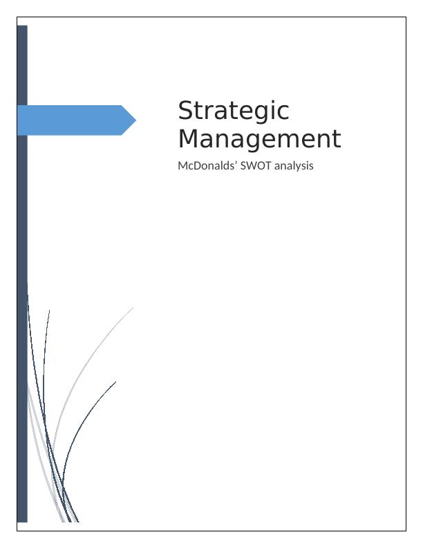 Strategic Management in McDonalds Report_1