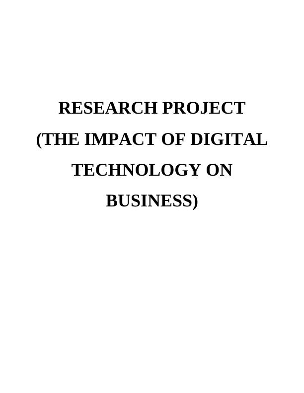 Impact of Digital Technology on Customer Satisfaction : Case Study on Marriott hotel_1