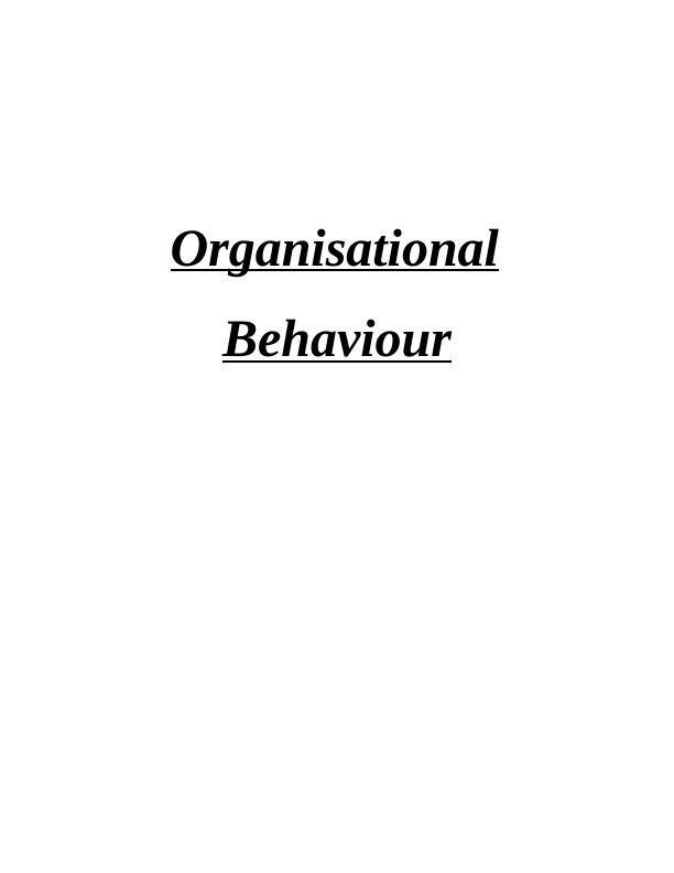 Philosophies of Organisational Behaviour_1