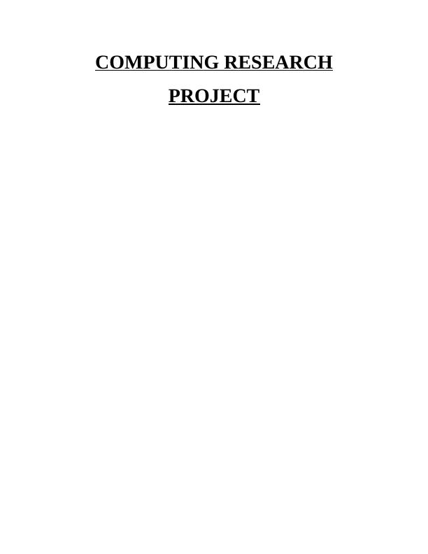 Computing Research Project_1