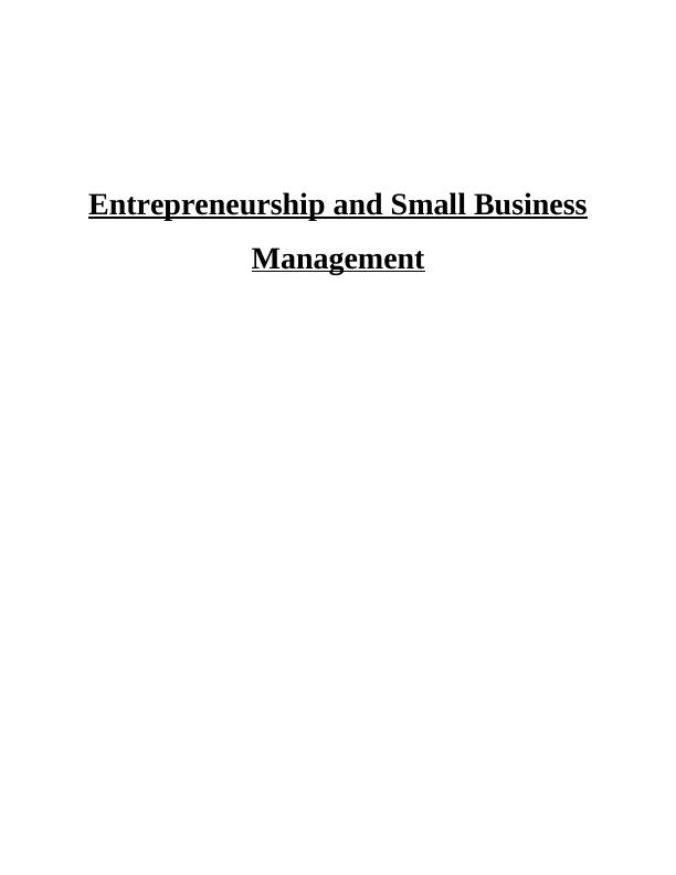 Entrepreneurship and Small Business Management Various Typology_1