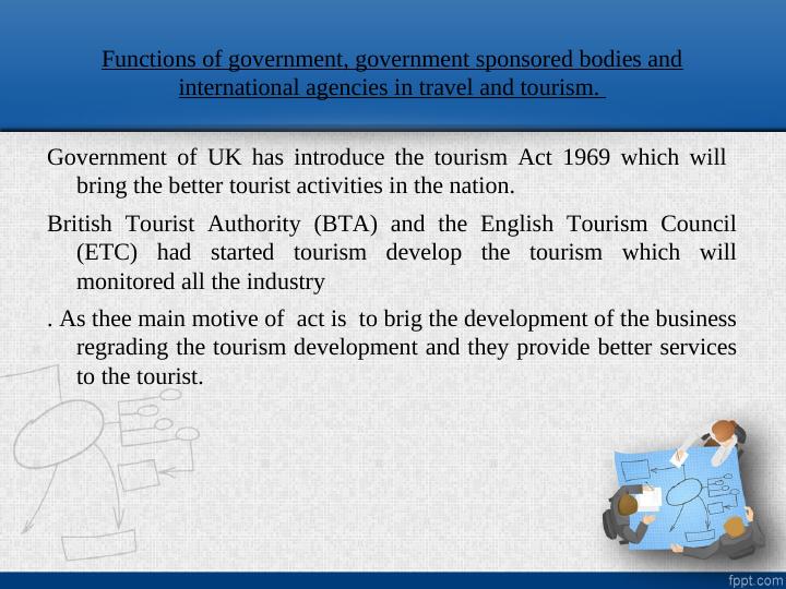 Functions of Government and Agencies in Travel and Tourism_2