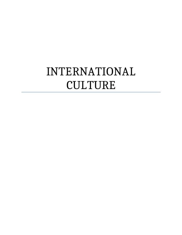 International Culture Assignment_1