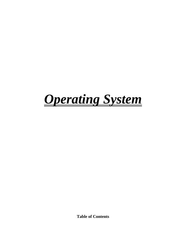Operating System: Services, Security Risks, and Evaluation_1