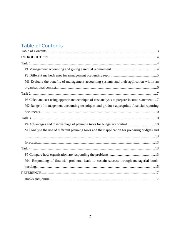 Management Accounting and Techniques for Budgetary Control_2