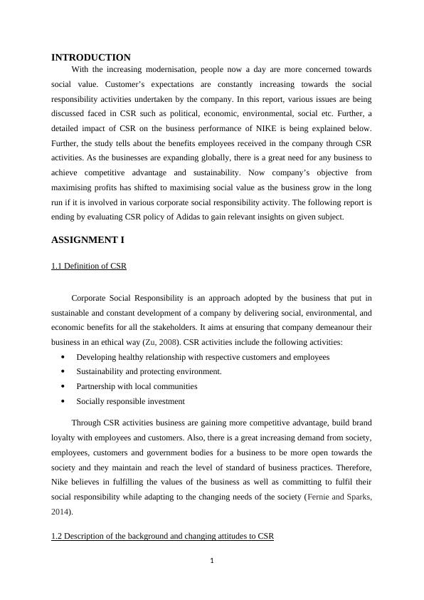 (Solution) Corporate Social Responsibility- Assignment_3