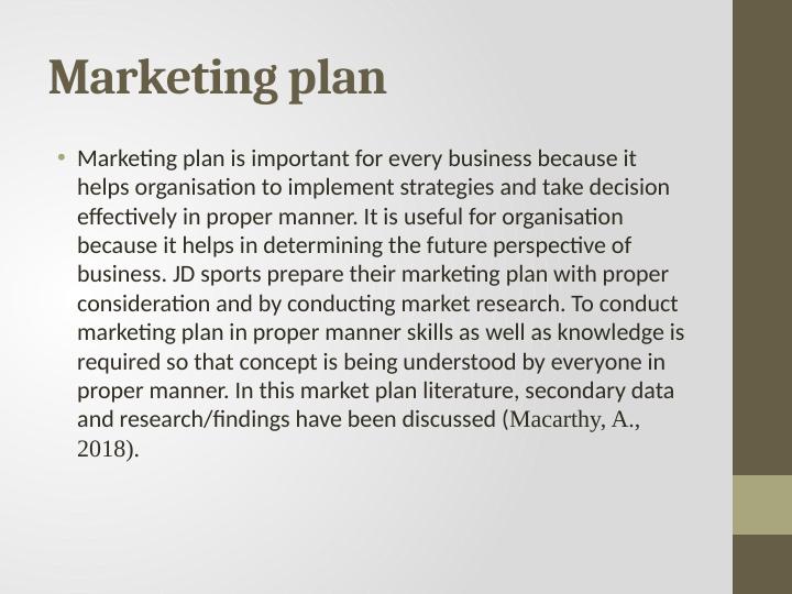 Importance of Marketing Plan for JD Sports_3