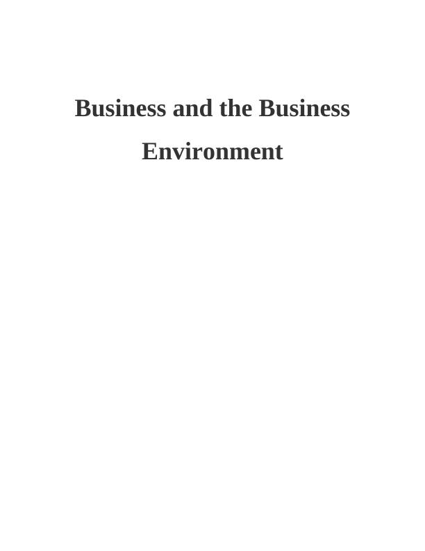 Business and the Business Environment - Google_1